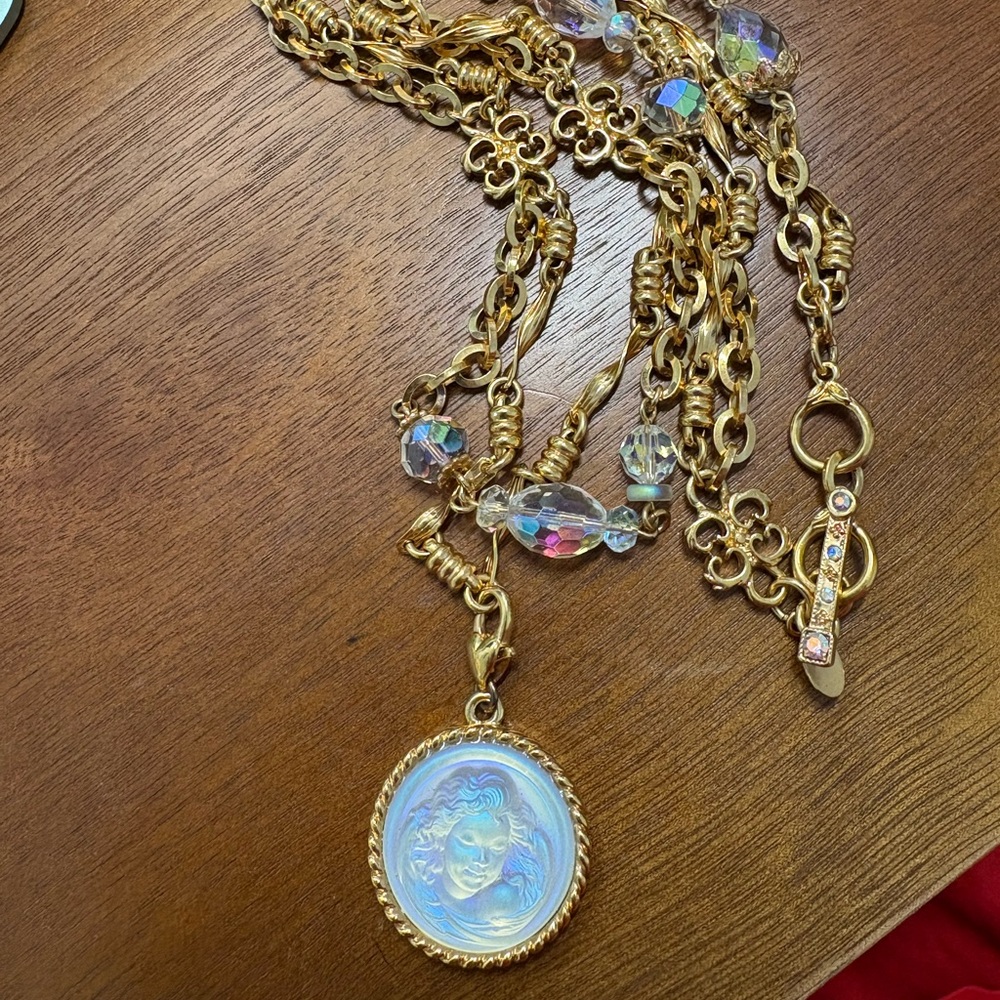 Kirk’s Folly AB angel necklace